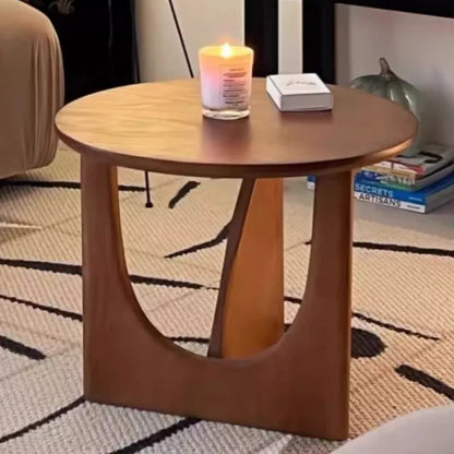 Modern Wooden Round Side Table