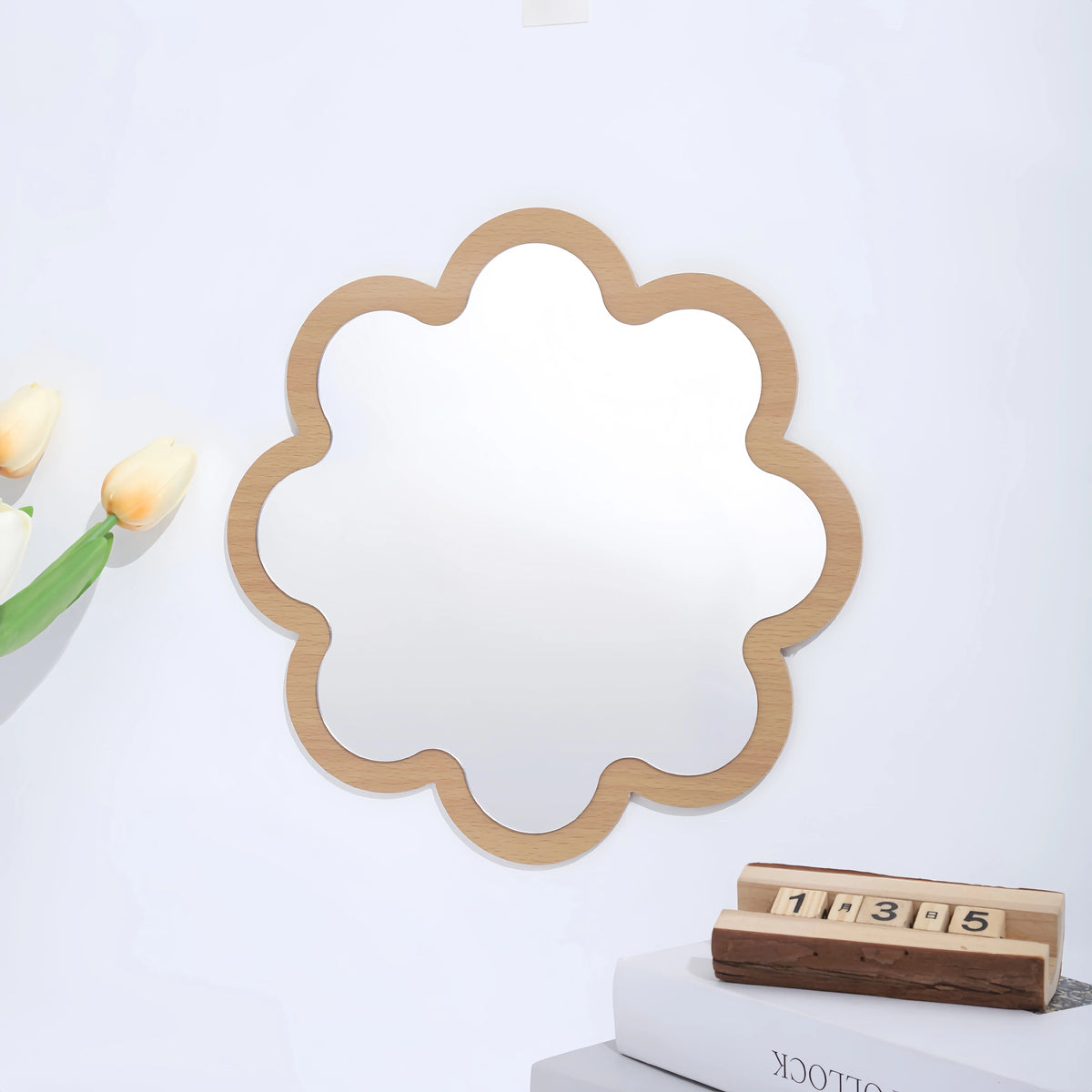 Wooden Acrylic Wall Mirror