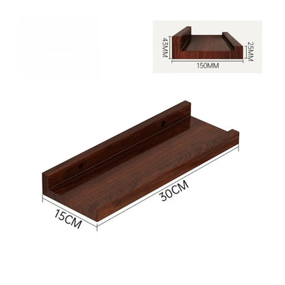 Wooden Floating Wall Shelf Storage Organizer