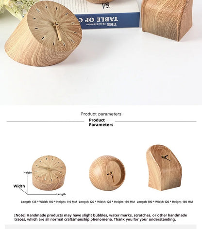 Modern Solid Wood Table Clock