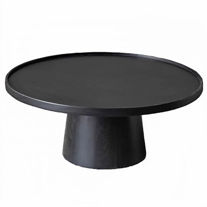 Minimalist Round Wood Coffee Table