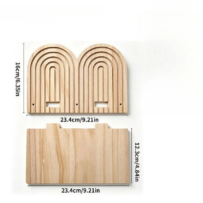 Rainbow Arch Floating Wall Shelf
